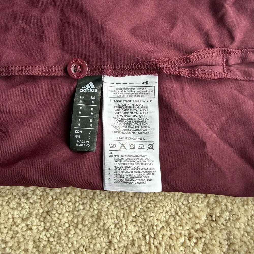 Adidas Central Michigan Chippewas Button Up Shirt Mens M NCAA Team Issue Maroon
